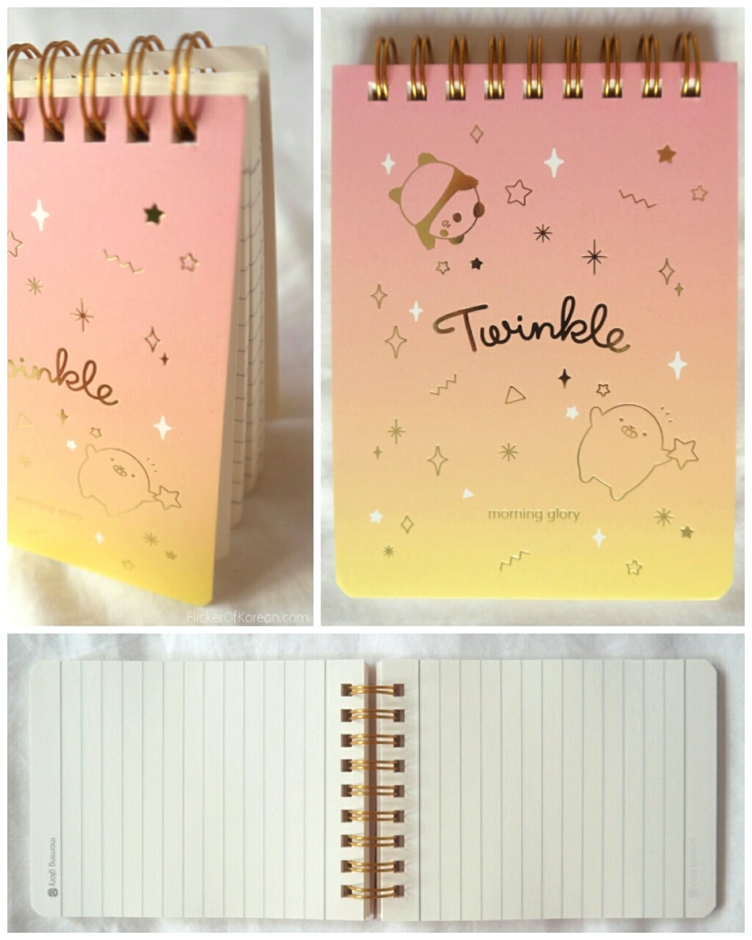 Moongs Twinkle notepad cute Korean stationery